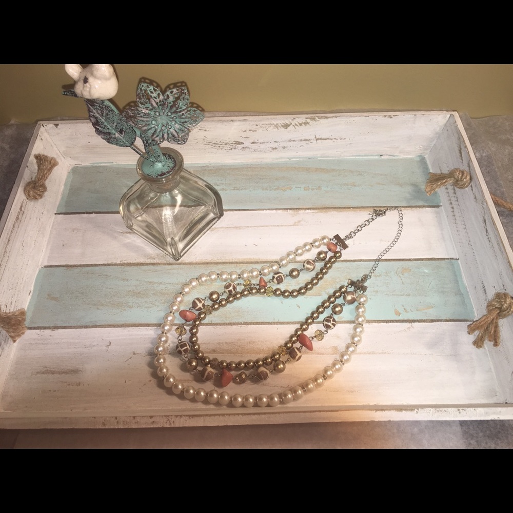 Beautiful three-layered necklace